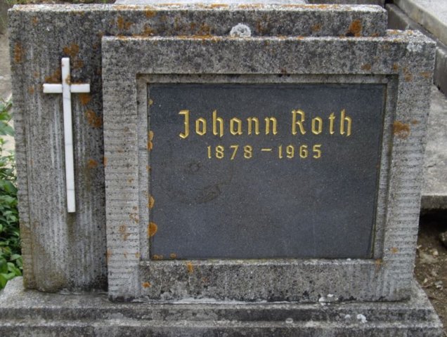 Roth Johann 1878-1965 Grabstein